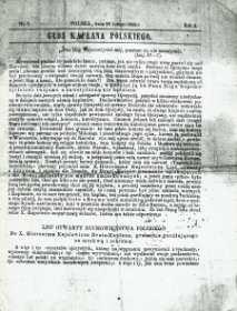 Przykłady czterech wydań Głosu Kapłana Polskiego drukowanego od sierpnia do grudnia 1863 r. w drukarni przy ul. Nowy Świat.
