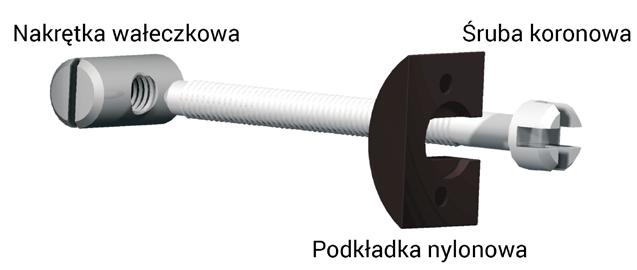 04.020 Śruba koronowa M6 x 65mm #11.04.030 Śruba koronowa M6 x 80mm #11.