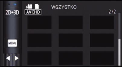 Konwersja i odtwarzanie obrazu 2D jako 3D Po podłączeniu kamery do telewizora zgodnego z 3D, sceny/zdjęcia nagrane w 2D (obraz tradycyjny) można przekonwertować i odtwarzać jako 3D.
