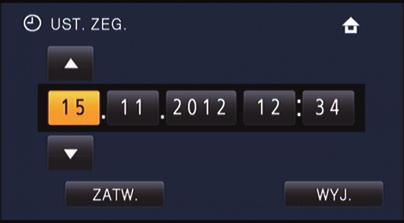 Aby wyświetlić menu dotykowe Menu dotykowe zniknie, gdy przez określony czas nie zostanie wykonana żadna operacja dotykowa. Aby wyświetlić je ponownie, dotknij.