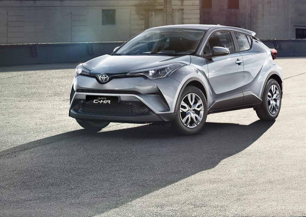 ACTIVE TOYOTA C-HR NAJWAŻNIEJSZE ELEMENTY WYPOSAŻENIA STANDARDOWEGO: Układ wczesnego reagowania w razie ryzyka zderzenia (PCS) z systemem wykrywania pieszych (PD) Układ ostrzegania o niezamierzonej