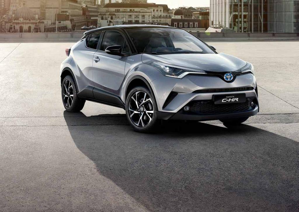 DYNAMIC TOYOTA C-HR WYPOSAŻENIE STANDARDOWE (DODATKOWE WZGLĘDEM WERSJI PREMIUM): System oświetlenia wnętrza Premium Elementy stylizacyjne konsoli centralnej i drzwi w kolorze Piano Black Linia