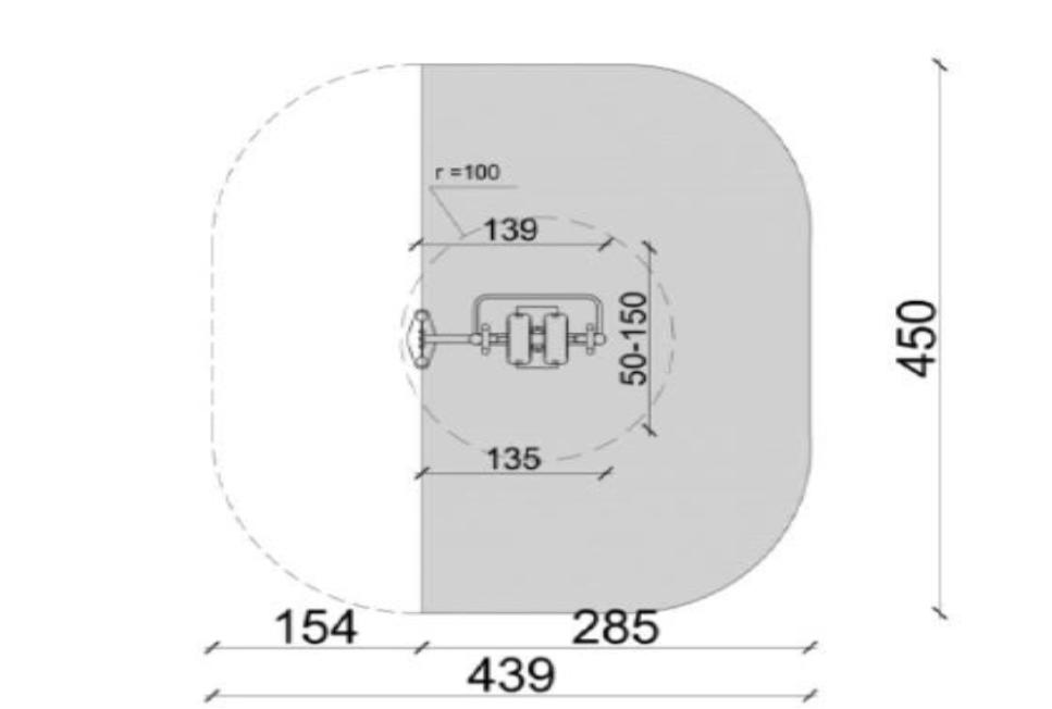 Główna rura konstrukcyjna pylonu o średnicy 90 mm, grubość ścianki 3,6 mm. Pozostałe rury o średnicy 90 mm, 76 mm, 42,4 mm, 33,7 mm.