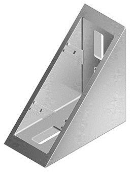 Kątowniki montażowe 40/80 materiał: aluminium Kątownik 40/80 [8] Kątownik 40/80 [8] z zestawem mocującm i zaślepką (4 AR3406 + 4 AR3461 + AR3442) AR3441 AR3441Z Kątowniki montażowe 20/40,