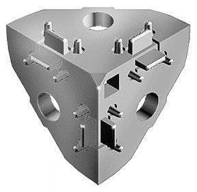 Łączniki 3D materiał: aluminium Łącznik [8] do profilu