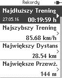 Wartości łączne można wyzerować. Przyciskami funkcyjnymi PLUS lub MINUS wybrać pozycję ZEROWANIE WSZYSTKICH WARTOŚCI, a następnie zatwierdzić wybór przyciskiem funkcyjnym START.