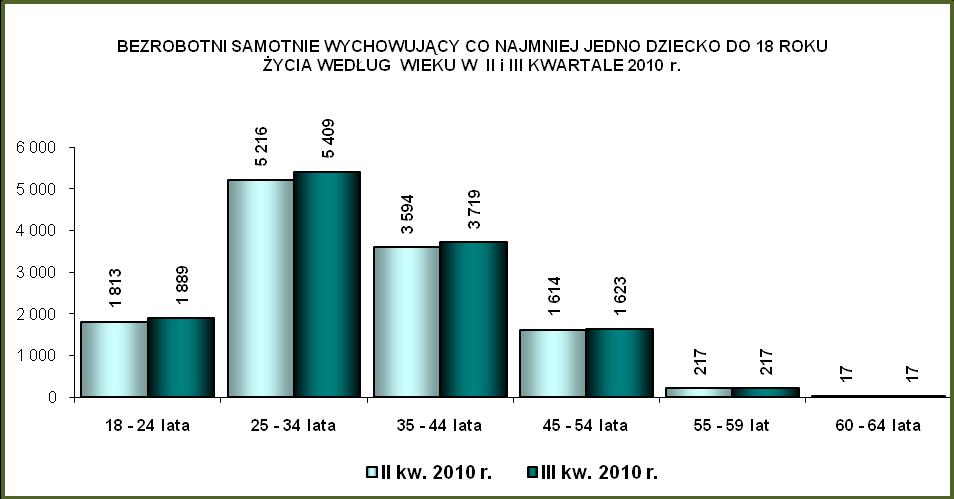 W III kwartale 2010 r. w powiatowych urzędach pracy zarejestrowało się 22.863 osób nie posiadających kwalifikacji zawodowych (28,5% napływu ogółu bezrobotnych), o 1.