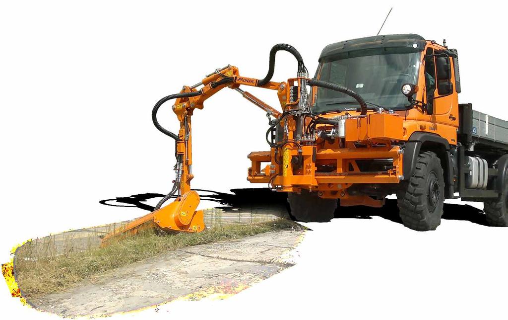 WYSIĘGNIK UNIMOG WWP500U Wysięgnik wielofunkcyjny PRONAR WWP500U przeznaczony jest do współpracy z nośnikami samochodowymi typu MB Unimog lub innymi o podobnych parametrach operacyjnych.