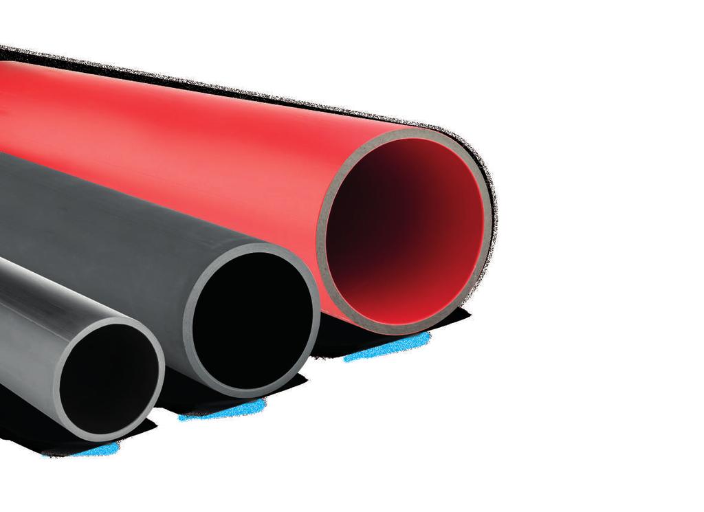 RURY PRZEPUSTOWE RHDPEp do przewiertów i przecisków MATERIAŁ polietylen dużej gęstości (HDPE) ZAKRES od Ø 63 do Ø 630 mm ZASTOSOWANIE jako przepusty na skrzyżowaniach