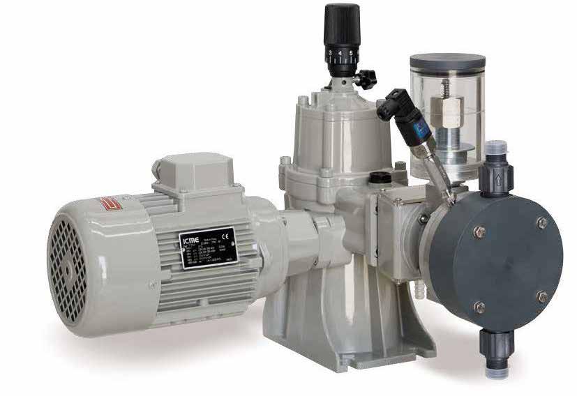 SERIA PDP Wyporowa membranowa pompa dozująca z hydrauliczną membraną Seria dozująca pomp membranowych z hydrauliczną membraną spełnia wytyczne standardu API 675.