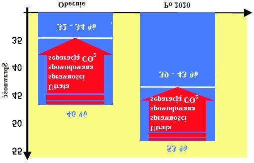 glowych może wynosić po roku 2020 nawet 39 43%, co jest wartością znacząco wyższą niż sprawność dzisiejszych, powodujących emisję dwutlenku węgla do otoczenia, technologii wytwarzania energii