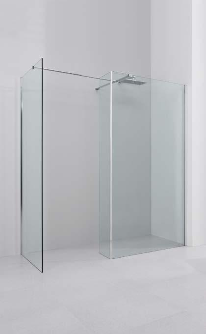 Kabiny prysznicowe Drzwi prysznicowe powłoka EASY CLEAN materiał: szkło hartowane o grubości 8 mm gwarancja: 5 lat kolor profili: chrom kolor szkła: transparentny powłoka EASY CLEAN materiał: szkło