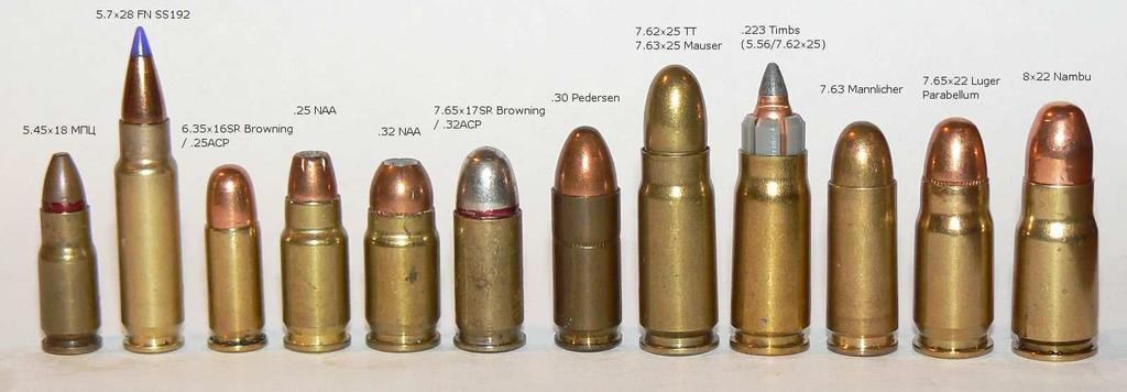 .357 Magnum 7..41 Magnum 8..38-44 9..44 Special 10..44 Magnum 11..455 Webley Mk.II 12.