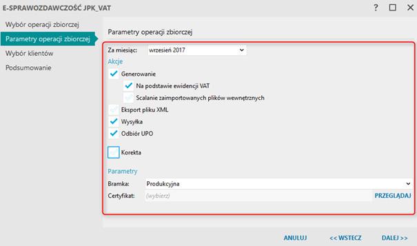 26 JPK INSERT NEXO Skutkiem zakończenia pracy kreatora będzie wygenerowanie plików JPK_VAT we wskazanych podmiotach oraz wykonanie wybranych operacji.