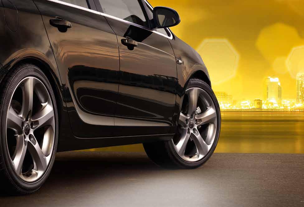 Felgi aluminiowe Felgi aluminiowe Wyraź swój temperament Nowy Opel Astra posiada wszystkie elementy niezbędne do wyrażenia sportowego charakteru auta.