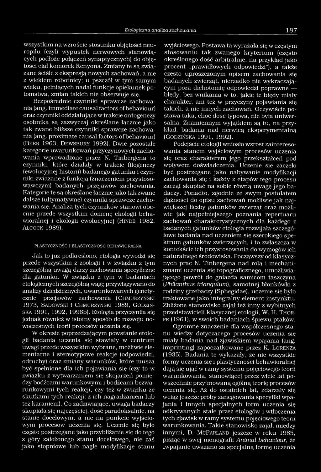 Bezpośrednie czynniki sprawcze zachowania (ang.