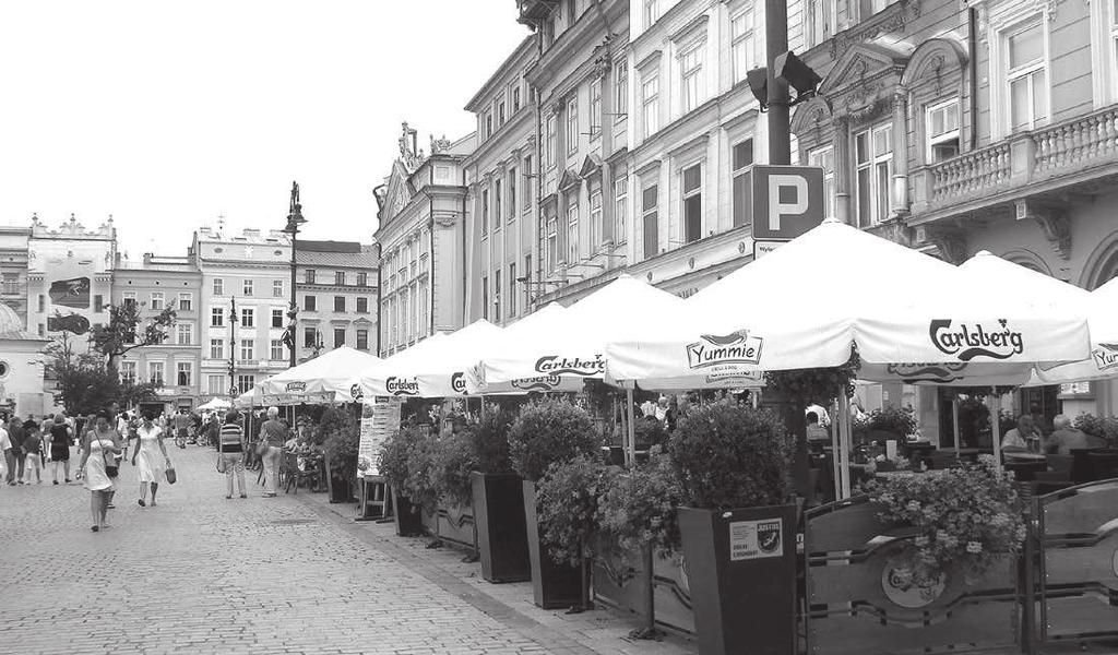 B. Luchter, Sezonowe ogródki gastronomiczne w strukturze przestrzennej Krakowa (na przykładzie b.