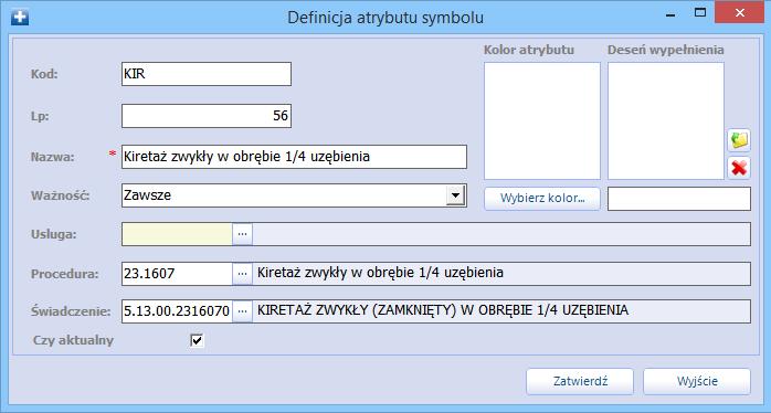 Konfiguracja Modułu Stomatologicznego d) Opcjonalnie na zakładce 5. W ykluczenia można skonfigurować mechanizm kontroli.