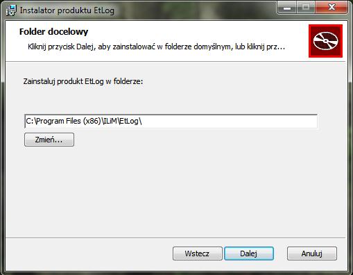 wybranym komputerze. W celu zainstalowania program EtLog należy: KROK 1. Pobrać ze strony internetowej www.etlog.ilim.eu plik instalacyjny demo.