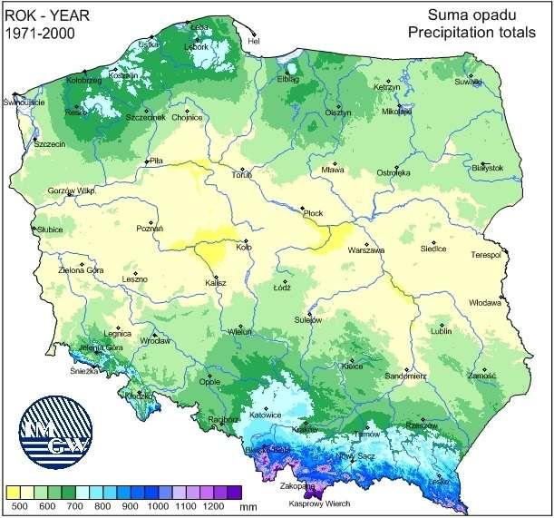 Mapy klimatyczne IMGW Rysunek 4.