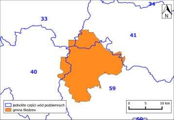Tabela 3. Ocena stanu/potencjału ekologicznego oraz stanu chemicznego JCW w gminie Bledzew Nazwa JCWP Jeziorna Obra od Paklicy do wpływu do Zb. Bledzew Obra od wpływu do Zb.