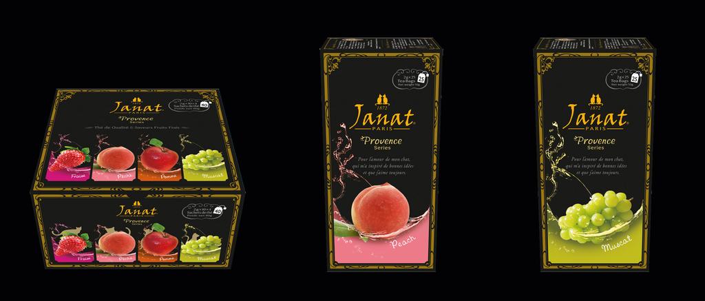 PROVENCE SERIES NEW Najbardziej owocowa i orzeźwiająca seria w linii herbat czarnych Janat, Prowansja w Twojej filiżance.