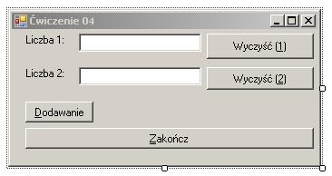 6. Zapisz zmiany i przetestuj działanie programu. Do samodzielnego wykonania:. Zmodyfikuj kod z punktu 5.