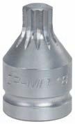 0004 3/4" Gniazdo siłowe bitów dla śrub z łbem sześciokątnym, krótkie, 21mm 340 515.0005 3/4" Gniazdo siłowe bitów dla śrub z łbem sześciokątnym, krótkie, 22mm 340 515.