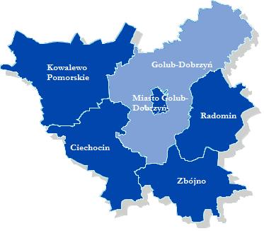 2.1. Położenie geograficzne i podział administracyjny Gmina Golub-Dobrzyń położona jest we wschodniej części województwa kujawskopomorskiego, w powiecie golubsko-dobrzyńskim.