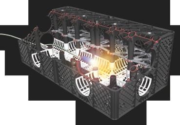 Wytrzymała konstrukcja modułu umożliwia posadowienie instalacji pod obszarami o obciążeniu ruchem samochodów ciężarowych SLW 60.