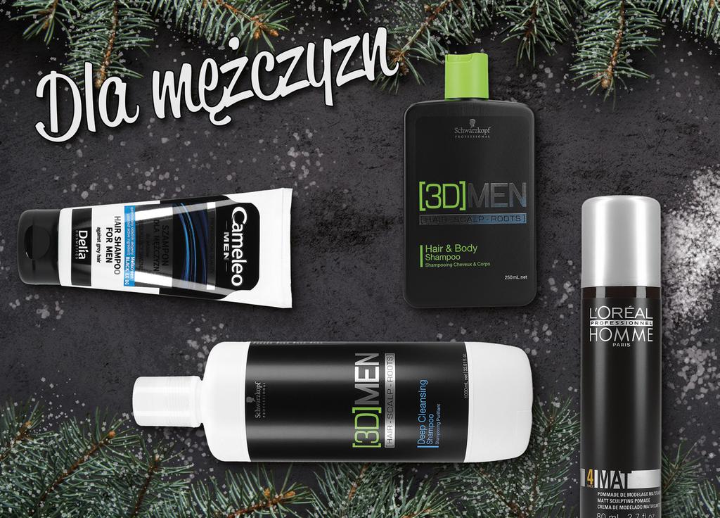 SCHWARZKOPF [3D]MEN HAIR&BODY 250 ml 0000001339 17,15 zł L ORÉAL HOMME MAT Pasta 80 ml 0000000519 29,88 zł DELIA