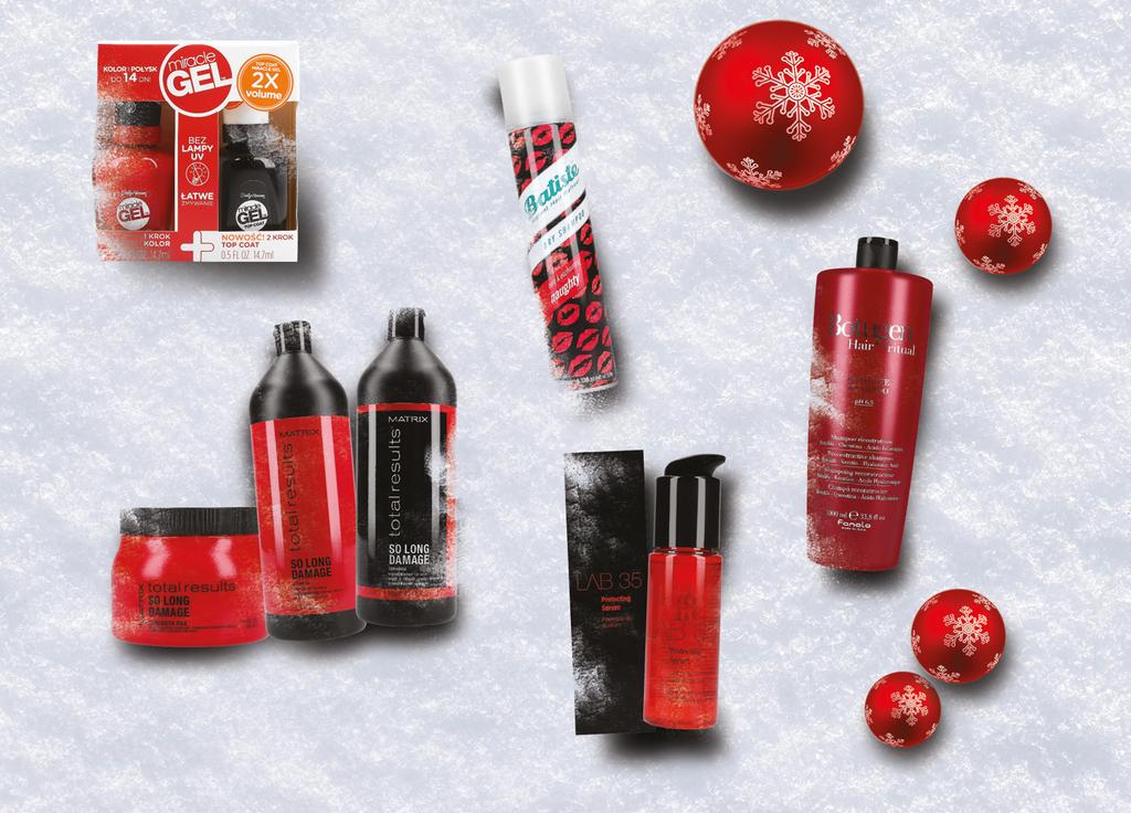 SALLY HANSEN MIRACLE GEL Zestaw - żelowy lakier + top 2 x 14,7 ml 0000052874 44,66 zł BATISTE NAUGHTY Suchy szampon 200 ml 0000050671 11,60 zł FANOLA BOTUGEN BOTOLIFE Odbudowujący szampon 0000015455