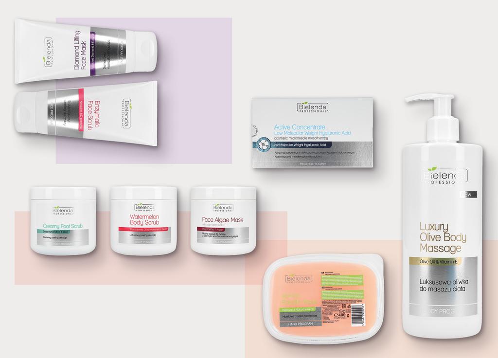 BIELENDA PROFESSIONAL Diamentowa maseczka liftingująca do twarzy 175 ml 0000013021 37,44 zł BIELENDA PROFESSIONAL Peeling enzymatyczny do twarzy 150 g 0000013104 35,64 zł BIELENDA PROFESSIONAL
