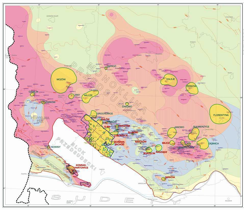 Projekty surowcowe PSG Surowce metaliczne miedź srebro Ocena możliwości występowania cechsztyńskiej mineralizacji Cu-Ag na obszarze