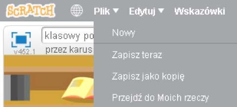 Nauczyciel przypomina uczniom o nadaniu nazwy dla swojego projektu oraz zapisaniu go: Krok 4 Metody pracy: dyskusja; prezentacja Czas: 10 minut Pod koniec zajęć proponujemy uczniom zaprezentowanie