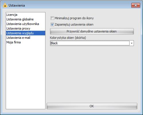 8. Restartujemy aplikację i logujemy się na konto administratora, po to aby zabrać użytkownikowi testowemu uprawnienie Ogólne :: Ogólne :: Modyfikacja prezentacji danych.
