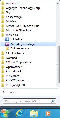Możliwe komunikaty i problemy 1. 2. Uruchomić instalator z pliku mmfullinstall.exe w tej samej wersji, co zainstalowany system.