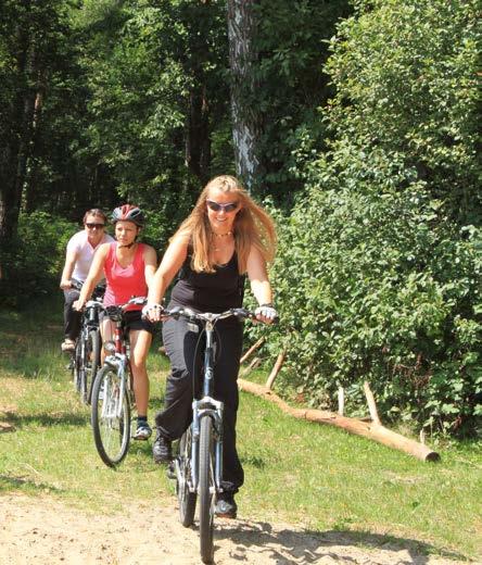 TRASY ROWEROWE mlowniczością. Wlory krjobrzowe, tkże obronne spowodowły, że w XV wieku zbudowno tm reprezentcyjną siedzibę włścicieli dóbr Rdziejowskich.