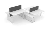 Elementy systemu / Product range / Produktübersicht Gotowe układy / Ready made solutions / Gestaltungskonzepte Biurka podwójne regulowane elektrycznie /
