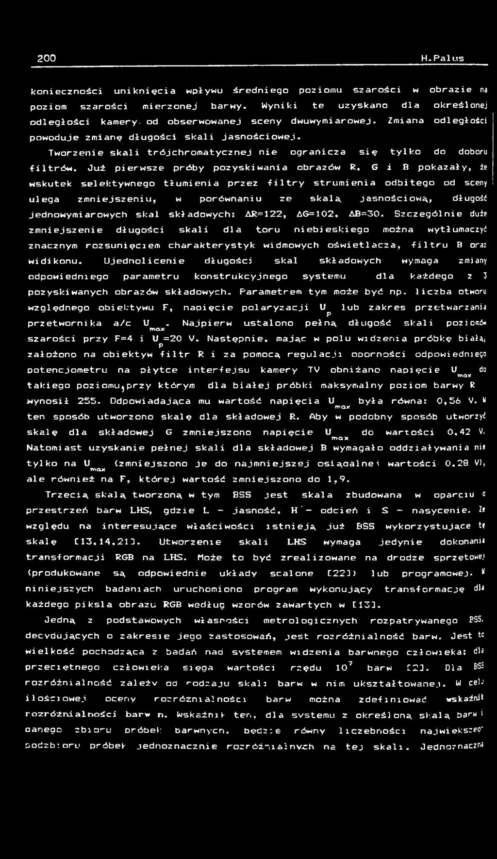 T w o r z e n i e s k a l i t r ó j c h r o m a t y c z n e j n i e o g r a n i c z a s i ę t y l k o do doboru f i l t r ó w.