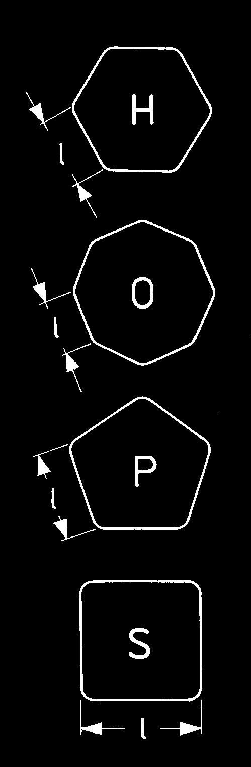 2) ±0,05 ±0,15 2) G ±0,005 ±0,025 J 1) ±0,013 ±0,025 K 1) ±0,025 ±0,025 L