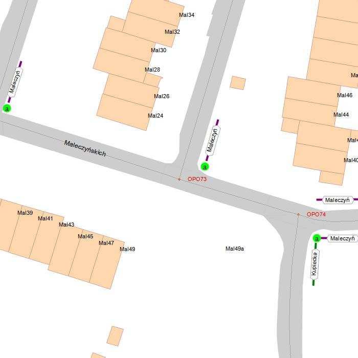 Projekt lokalizacji i treści oznakowania informacji ulicznej