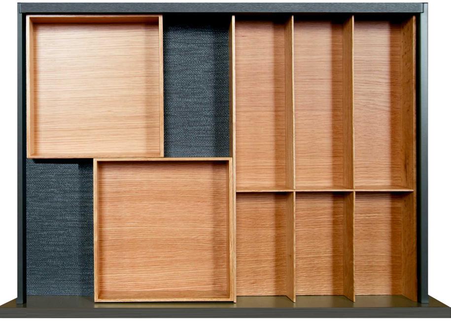 Wkład drewniany do szuflady o szerokości 400-600 mm