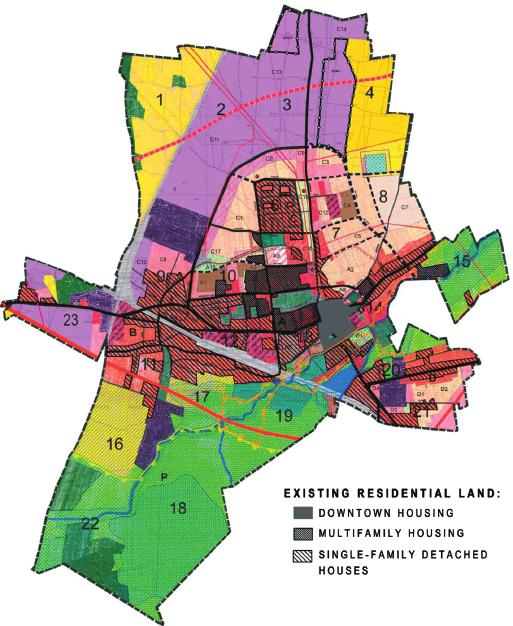 S. K r z y s z t o f i k Figure 5. Opoczno the scheme of existing residential land, Source study of conditions and directions of spatial planning, own elaboration 6.