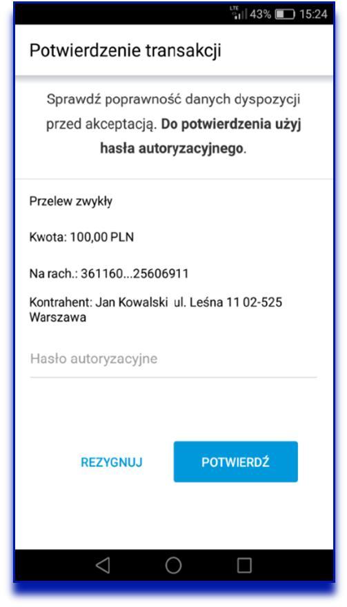 Android ios Sytuacje alarmowe Je li stwierdzisz zaistnienie jednego z poni szych przypadków: nieudana/udana próba zalogowania si na Twoje konto w przez osoby do tego nieuprawnione, nieudana/udana