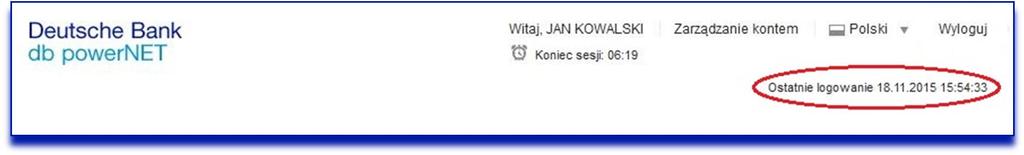 Przerwij logowanie i niezw ocznie skontaktuj si z pracownikiem Banku!
