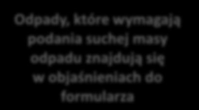 termicznego przekształcania z Działu 10 1 Mg = 1 TONA = 1 000 kg 0,001 Mg = 1 kg 0,010 Mg = 10 kg 0,100 Mg = 100 kg Masa wytworzonych [Mg] 14) 13) Rodzaj 13) sucha 1.