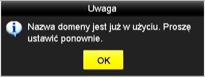 Jeżeli wszystkie dane są wprowadzone prawidłowo, po naciśnięciu przycisku Zastosuj w polu Status powinien
