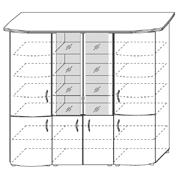 0903M 44x63x60h Kontener 1232 1526 SZAFY I KOMODY Element Symbol