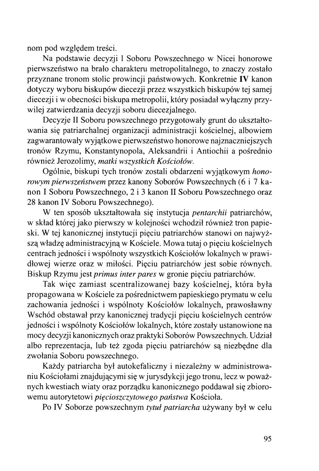 nom pod względem treści.